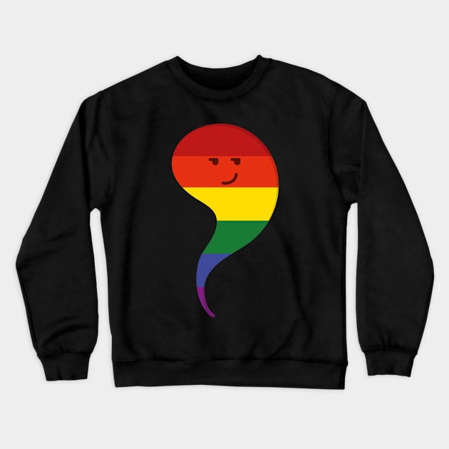 LGBT Ghost Crewneck Sweatshirt by snapoutofit